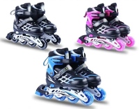 Patins à roulettes en ligne professionnels pour filles, 4 roues en PU avec roues lumineuses et frein arrière