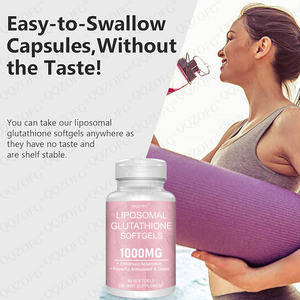 Vendita calda 1000mg Softgel Ultra sbiancante liposomale L-glutatione capsula Private Label glutatione per adulti - Product Image 4