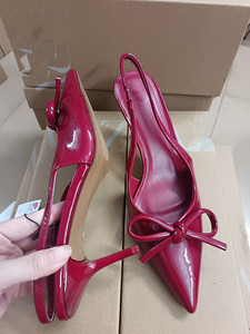 <span class=keywords><strong>Scarpe</strong></span> <span class=keywords><strong>di</strong></span> <span class=keywords><strong>marca</strong></span> stilisti da donna con Slingback e <span class=keywords><strong>tacco</strong></span> sottile sandali a punta da ufficio con <span class=keywords><strong>tacco</strong></span> a spillo alla moda décolleté da festa - Product Image 4