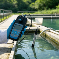 Professional Handheld Multi Functional Water Testing Device pH TDS EC ORP DO ATC Monitoring Fish Tank Lab Water Quality Analyzer