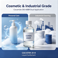 CDEA 6501 Diéthanolamide de noix de coco liquide CAS 61791-31-9 Qualité cosmétique et industrielle Haute capacité moussante 60% Min Actif Produits chimiques quotidiens