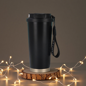 Mug isotherme de luxe en acier inoxydable Atlas avec logo personnalisé, isolation thermique de 6 à 12 heures, style américain, tasse de voyage pour l'extérieur - Product Image 5