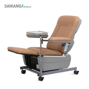 SKE-132 SAIKANG ekonomik 2 fonksiyonlu elektrikli ayarlanabilir hasta transfüzyon yatan diyaliz tekerlekli sandalye - Product Image 4