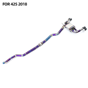 Tubos de Escape Catback de Titanio de Alta Calidad con Válvula Silenciadora, Acabado Liso de 1.2 mm de Espesor para <span class=keywords><strong>BMW</strong></span> Serie 4 F32 F33 F36 <span class=keywords><strong>418i</strong></span> 420i 425i 428i - Product Image 3