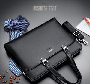 Sacs à ordinateur portables de luxe en cuir PU pour hommes, sacs à bandoulière modernes et élégants, nouveau modèle, 14 pouces, pour le bureau, vente en gros sur le marché - Product Image 6