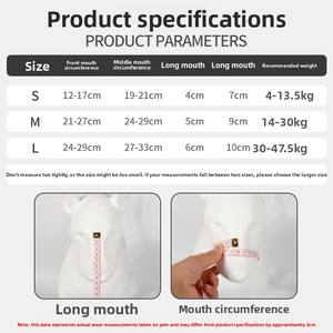 PVC 메쉬 개 총구-통기성 친환경 방수 IP67 물림 방지 마스크 소형/중형/대형견의 무작위 섭취 방지 - Product Image 4
