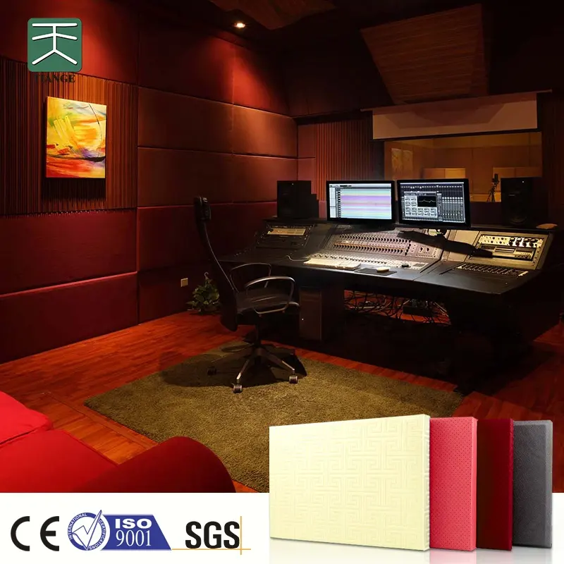 TianGe doux insonorisé studio d'enregistrement cinéma insonorisation panneaux acoustiques recouverts de tissu pour les murs de cinéma maison