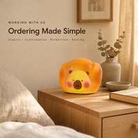 En gros Squishy Kawaii Capybara Pain en PU à remontée lente, Jouet anti-stress et sensoriel pour enfants, Cadeau