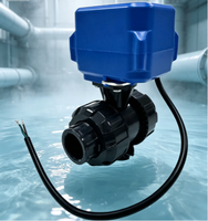 Vanne électrique UPVC à trois lignes et deux commandes pour piscine et maison intelligente, prix d'usine