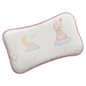 Obral musim panas bantal bayi baru lahir bantal bayi 0-6 bulan penyerap keringat 3 lapisan kain sutra es musim panas dilepas bantal bayi