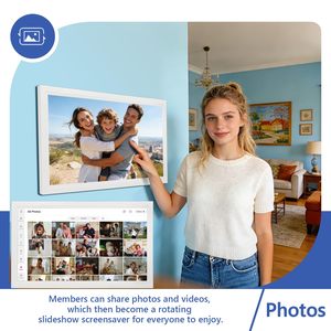 21.5 Inch Smart WiFi Interactive Display Touchscreen <b>Wall</b>-Mounted <b>Digital</b> Calendar And Family Schedule Planner Board - Product Image 5