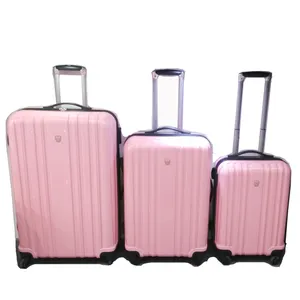 고품질 분홍색 귀여운 폴리탄산염 PC 4 바퀴 싼 여행 가방