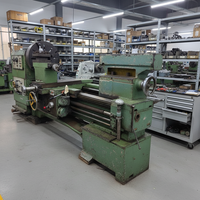 Tour à métaux horizontal CNC automatique d'occasion CEM C6132, 10000 mm, 220 V, robuste, avec broche NT40 et 4 stations d'outils