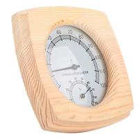 Pasokan pabrik Sauna aksesoris termometer dan higrometer kayu Digital 2 in 1 termometer higrometer