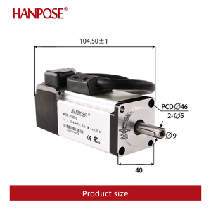 高性能伺服电机驱动套件AC200-240V 1.0A 0.32N.<span class=keywords><strong>m</strong></span> 40SS10和ASD210数控铣床设备交流伺服电机 - Product Image 3