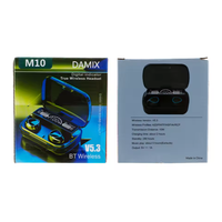 Écouteurs sans fil TWS M10 2026, recharge rapide, commande tactile, pour le gaming, intra-auriculaires, avec suppression du bruit (4 niveaux)