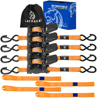 Grandlifting Model 2502 1 inç X 1800IBS Otomatik Geri Çekilebilir Cırcırlı Kayış Polyester Bağlama Kemeri S Kancası GS Sertifikalı Yüksek Mukavemetli