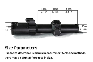 BANGBANG 1-6X24 FFP Telescopio Terrestre con Tubo de Aluminio de 30 mm, Impermeable, HD, Enfoque Lateral, Observación al Aire Libre - Product Image 5