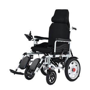Silla de ruedas eléctrica de 135 cm de longitud, motor dual de 500 W, estructura de acero, dispositivo médico con certificación CE para ancianos y discapacitados - Product Image 5