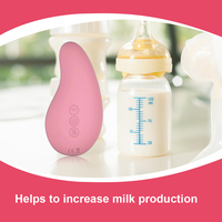 Masseur vibrant chauffant en silicone de qualité supérieure, très vendu, pour les nouvelles mamans afin de soulager la sensibilité des seins.