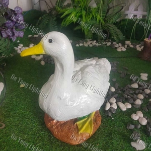Escultura de Pato de Fibra de Vidrio Personalizada con Luz LED, Decoración Animal para Parques, Jardines, Centros Comerciales y Exhibiciones Temáticas al Aire Libre - Product Image 4