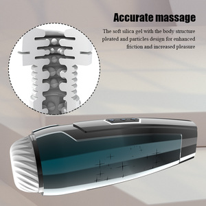 Masturbateur masculin entièrement automatique, type 'Airplane Cup', avec stimulation électrique et télescopique, simulation de sexe vaginal et oral - Product Image 4