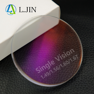 L.jin 1,67 Lentes de Visão Única Índice Verde Revestimento Hmc Aspheric Blue Cut Lente Oftálmica Resina Presrição Lentes Ópticas - Product Image 1