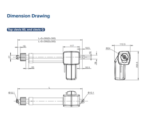 Jiecang jc35l12 tốc độ cao 24V 29V có thể điều chỉnh tuyến tính điện thiết bị truyền động cho y tế hoạt động giường - Product Image 4