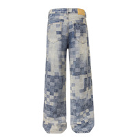 Nouveaux hommes Sublimation imprimé survêtement pantalon imprimé Hip Hop hommes jean pantalon dernier Baggy droit fou grande taille hommes jean