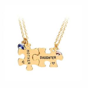 Nuovo Oro di Modo di Madre e Figlia di Fascino Del Pendente Monili Delle Donne del Regalo per la <span class=keywords><strong>Festa</strong></span> <span class=keywords><strong>della</strong></span> <span class=keywords><strong>Mamma</strong></span> <span class=keywords><strong>Collana</strong></span> con Catena - Product Image 1