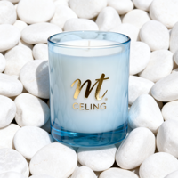 Conteneur de bougie de luxe personnalisé pour la décoration de la maison et des fêtes, pot en verre unique avec couvercle et boîte à bougie