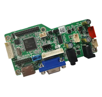 Placa Controladora de Pantalla LCD LVDS y EDP, Placa Controladora RTD2513 V2.1 VGA, Compatible con Convertidor de 12v para Módulo de Pantalla LCD