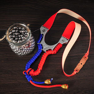 Arbalète <span class=keywords><strong>de</strong></span> fronde puissante en acier inoxydable avec élastique plat pour la chasse pêche tir fronde - Product Image 3