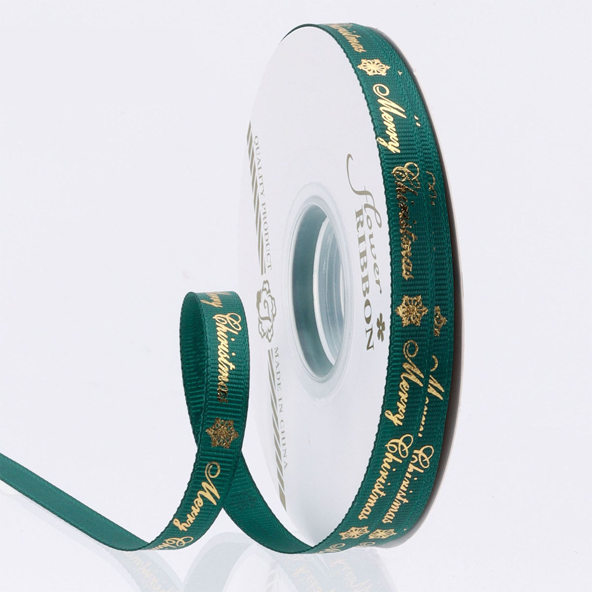 1 cm [Flocon de neige] vert foncé-40 yards