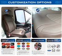 Siège conducteur avant de luxe OEM pour Ford Transit Custom Van 2021, inclinable, ventilé, en cuir, intérieur de van
