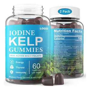 Ad alta potenza a basso contenuto di zucchero iodio Gummies Kelp potassio ioduro selenio Ashwagandha energia per la tiroide supporto sistema digestivo caramelle