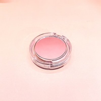 Palette de fards à paupières ronde transparente en plastique 2g, boîte de rangement cosmétique vide pour une seule couleur, adaptée au blush et autres maquillages.