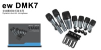 DMK7 Excellent rapport qualité-prix Kit de microphones de batterie filaires dynamiques en plastique pour batterie acoustique 7 pièces/ensemble