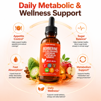 Compléments Alimentaires Personnalisables à la Berbérine 60 ml – Gouttes Liquides Orales pour Adultes – Soutien à l'Équilibre Glycémique et au Métabolisme – OEM/ODM