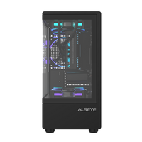 ALSEYE New Design Computer Case View Pro-B Black Color PC Case With Glass Window
