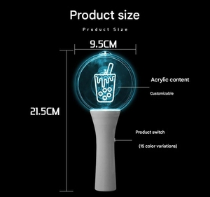 Tùy chỉnh 15-màu Acrylic <span class=keywords><strong>LED</strong></span> cầm tay Glow Sticks-tái sử dụng Đảng Lights cho các buổi hòa nhạc lễ hội âm nhạc nổi tiếng hỗ trợ - Product Image 4
