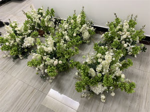 QSLH-CF142 OEM שירות חתונה פרח כדור מרכזי ירוק פרח כדורי סידורי שולחן חתונה - Product Image 3