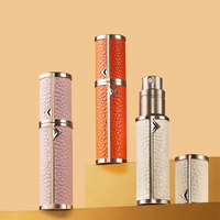 Parfum Voyage Bouteille Rechargeable 5ml Recyclable Cosmétique Vaporisateur Portable De Luxe En Cuir Parfum Atomiseur
