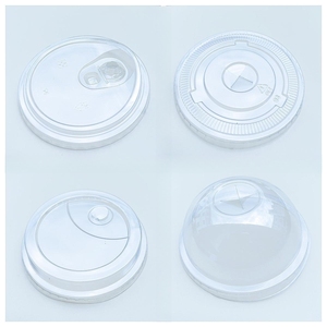 Custom Printed Clear Disposable9101216 20 24 oz Coffee Smoothie Beverage PET Plastic Cups with Lids