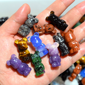 Offre Spéciale : Mini Sculptures en Pierres Précieuses Naturelles 3,5 cm – Figurines d'Animaux en Cristal pour la Décoration et la Guérison - Product Image 5
