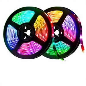 Striscia <span class=keywords><strong>LED</strong></span> <span class=keywords><strong>RGB</strong></span> 5050 <span class=keywords><strong>USB</strong></span> 12V con Controllo Remoto Musicale IP65 per Camera da Letto, Parete TV, Soggiorno e Decorazione Paesaggistica - Product Image 4