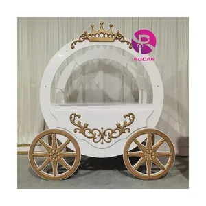 婚礼用品活动装饰糖果棒婚礼糖果蛋糕展示派对装饰白色糖果甜点车