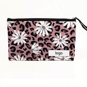 Custom Logo Neoprene Pencil Bag Portable Cosmetic Bag Lightweight Pencil <b>Case</b> With Zipper - Product Image 3