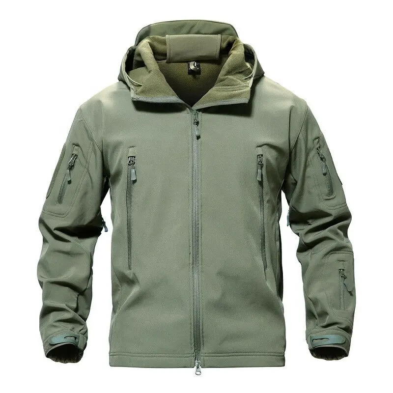 Tactical Jacket Windproof Hooded Outdoor Coat New