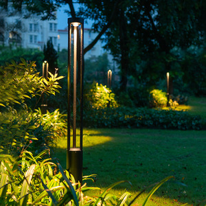 Outdoor Iron Garden Lamp <b>Post</b> LED 4100K Neutral White IP65 AC 220V Motion Sensor Semi Flush Mount <b>Solar</b> Powered 10-Year Warranty - Product Image 6